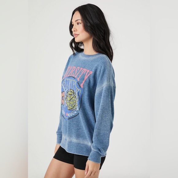 Fleece Varsity Graphic Pullover - Picture 2 of 7